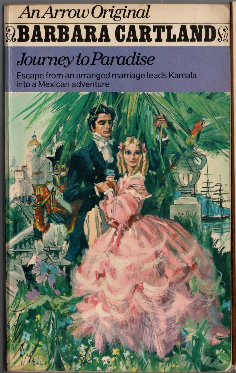 Barbara Cartland  JOURNEY TO PARADISE front book cover image