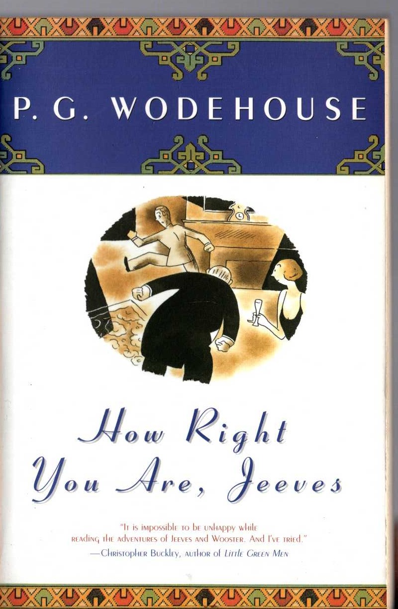 P.G. Wodehouse  HOW RIGHT YOU ARE JEEVES front book cover image