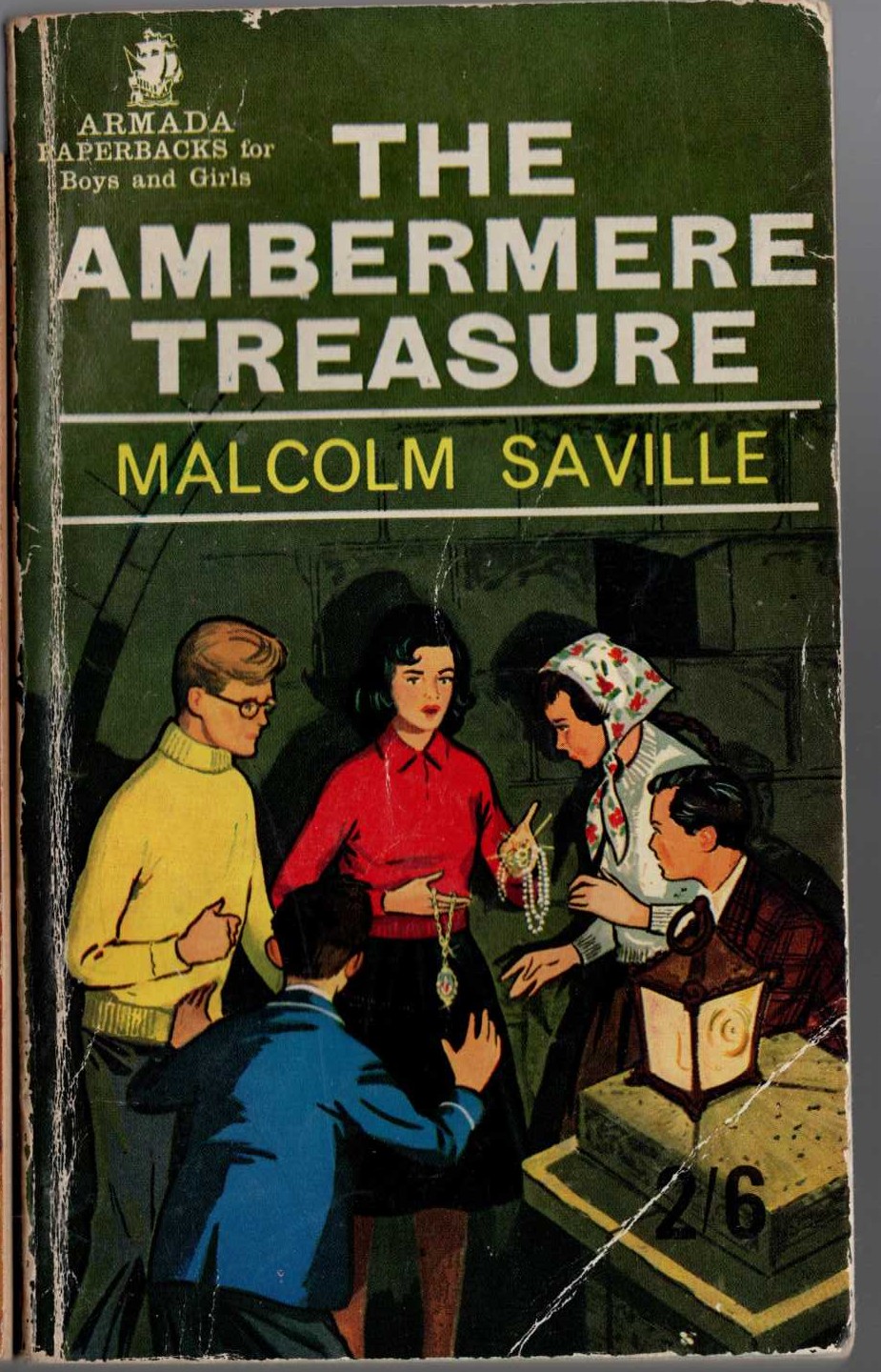 Malcolm Saville  THE AMBERMERE TREASURE front book cover image