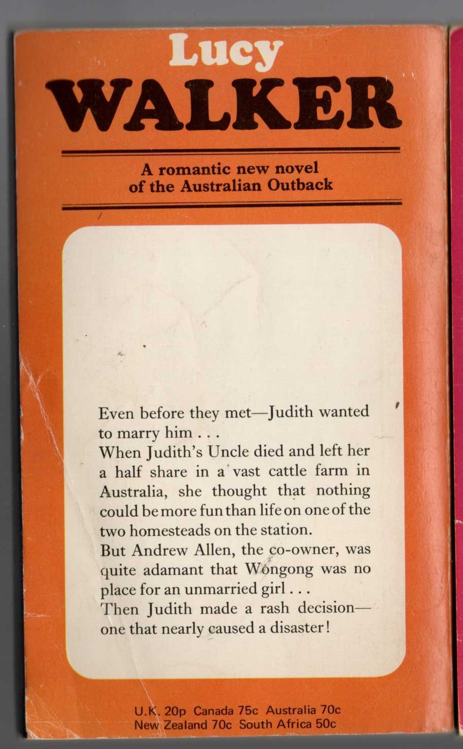Lucy Walker  KINGDOM OF THE HEART magnified rear book cover image