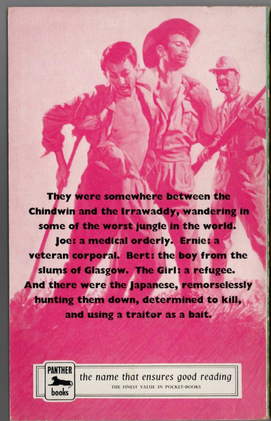 Tom Owen  THE DREAD AND THE GLORY magnified rear book cover image