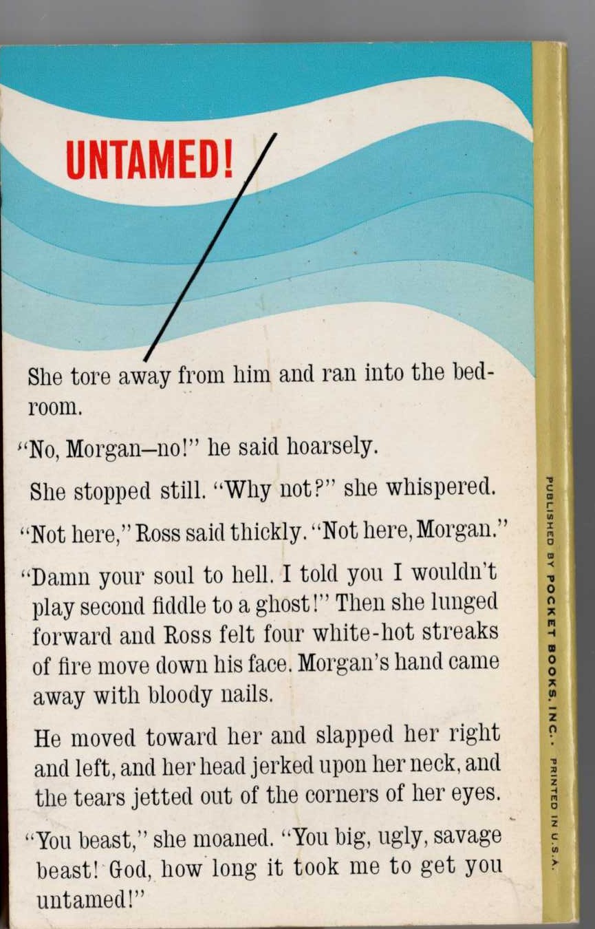 Frank Yerby  FLOODTIDE magnified rear book cover image