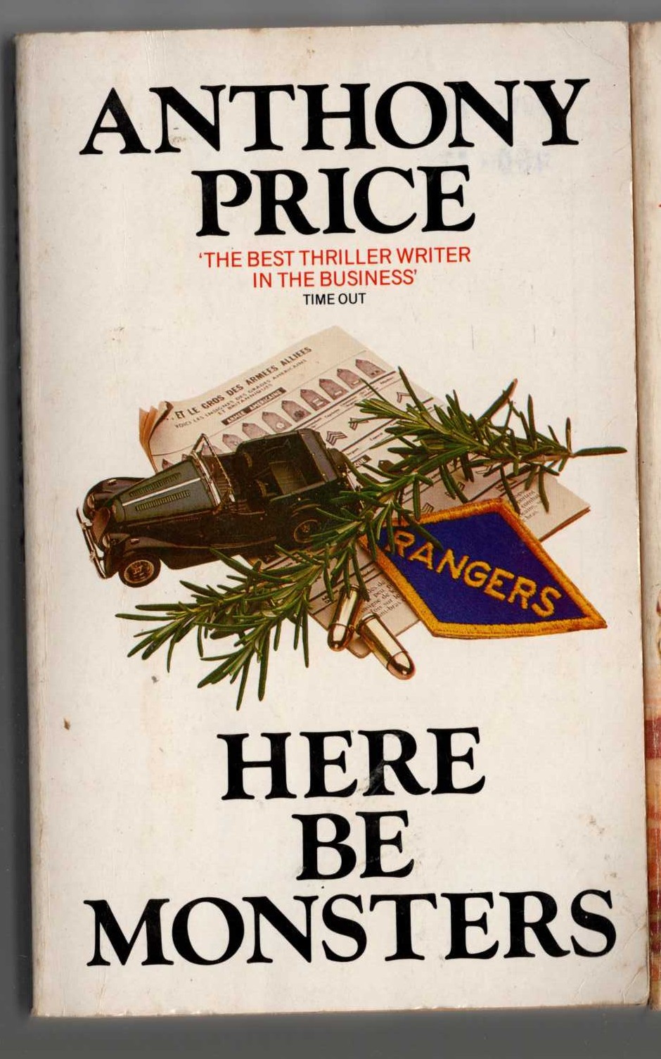 Anthony Price  HERE BE MONSTERS front book cover image