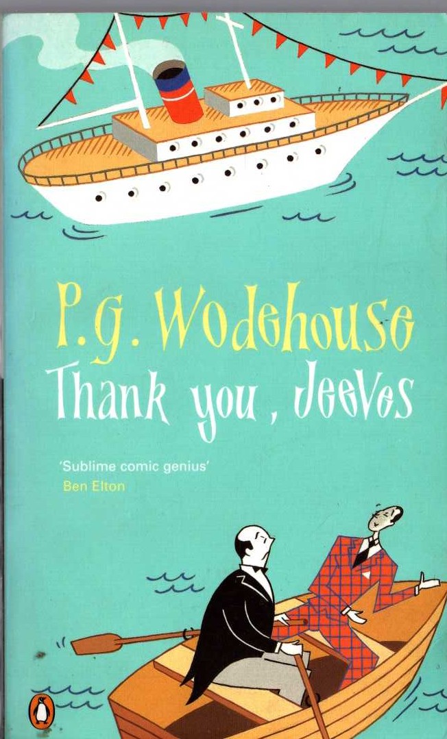 P.G. Wodehouse  THANK YOU, JEEVES front book cover image