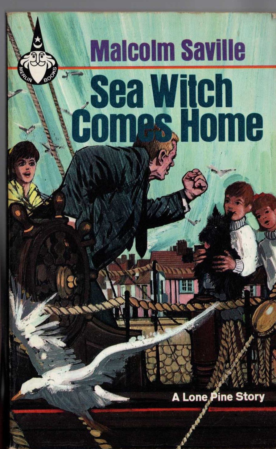 Malcolm Saville  SEA WITCH COMES HOME front book cover image