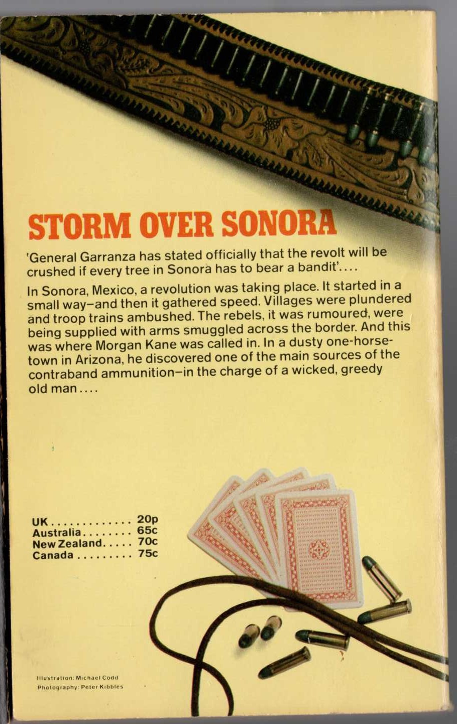Louis Masterson  STORM OVER SONORA magnified rear book cover image