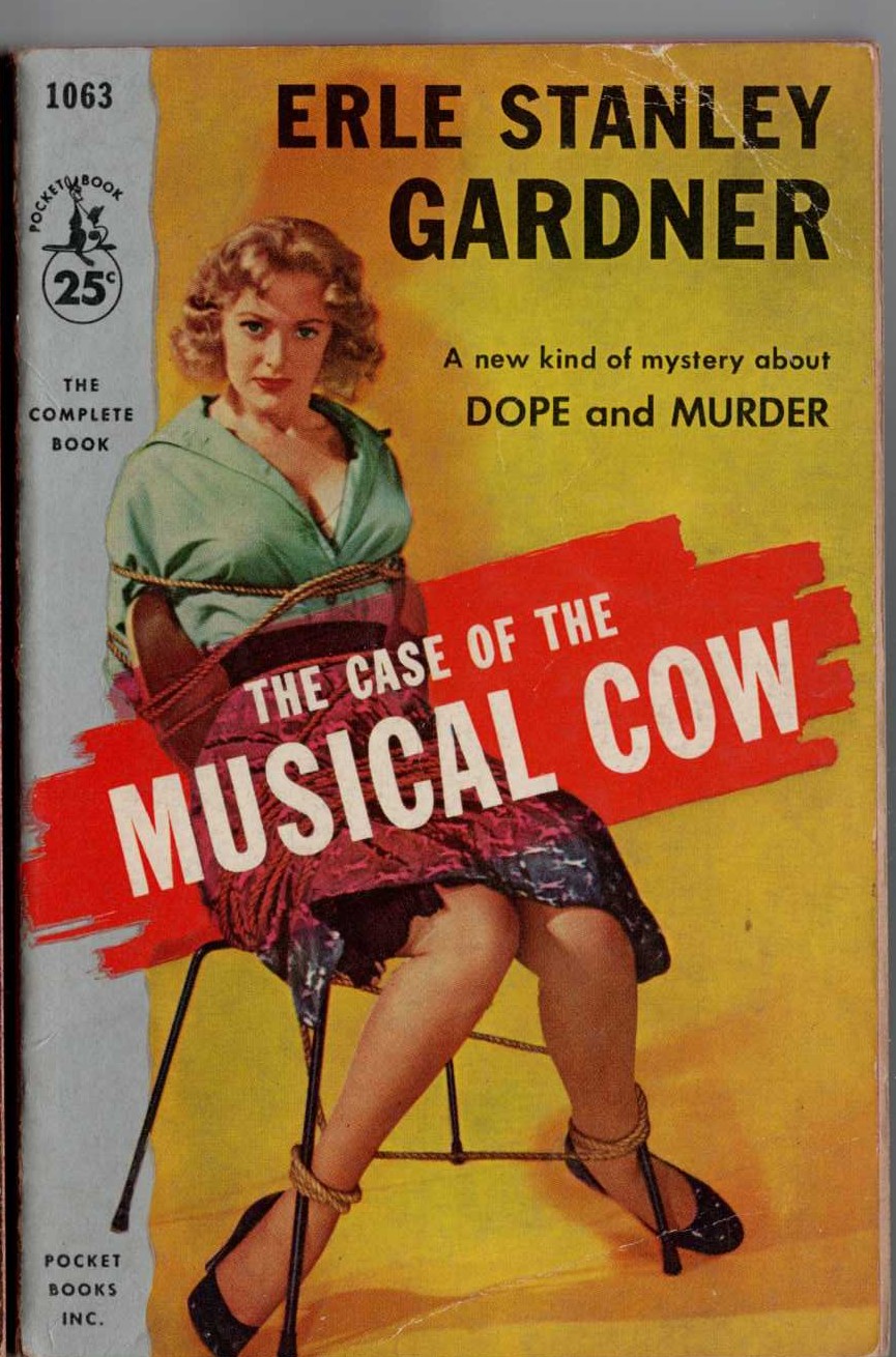 Erle Stanley Gardner  THE CASE OF THE MUSICAL COW front book cover image