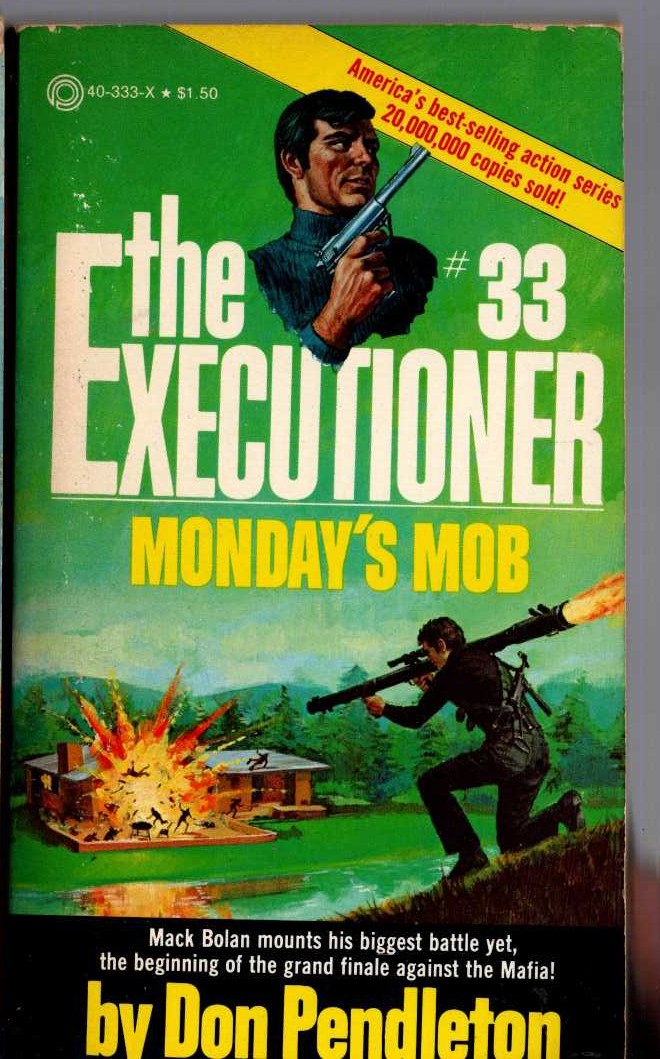 Don Pendleton  THE EXECUTIONER: MONDAY'S MOB front book cover image