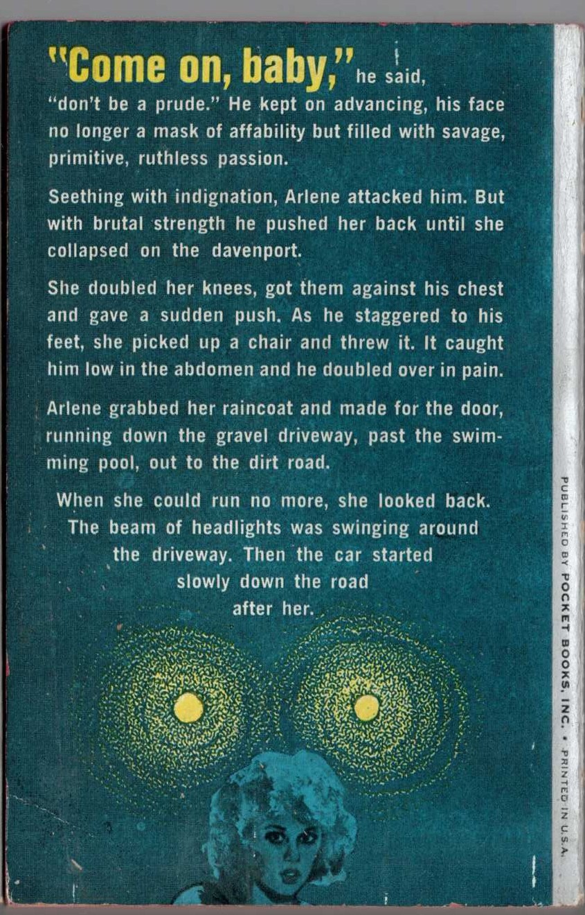 Erle Stanley Gardner  THE CASE OF THE WAYLAID WOLF magnified rear book cover image