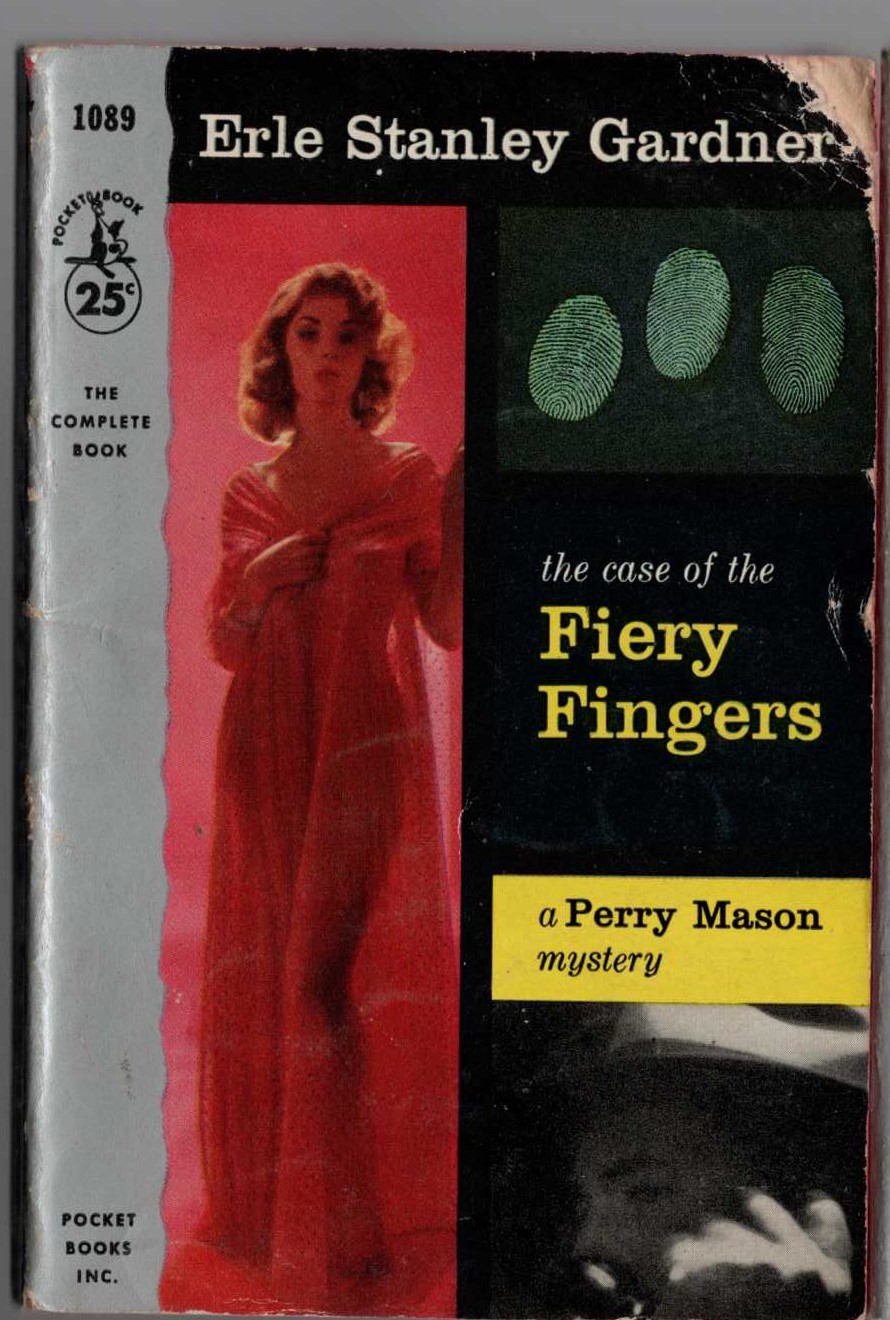 Erle Stanley Gardner  THE CASE OF THE FIERY FINGERS front book cover image
