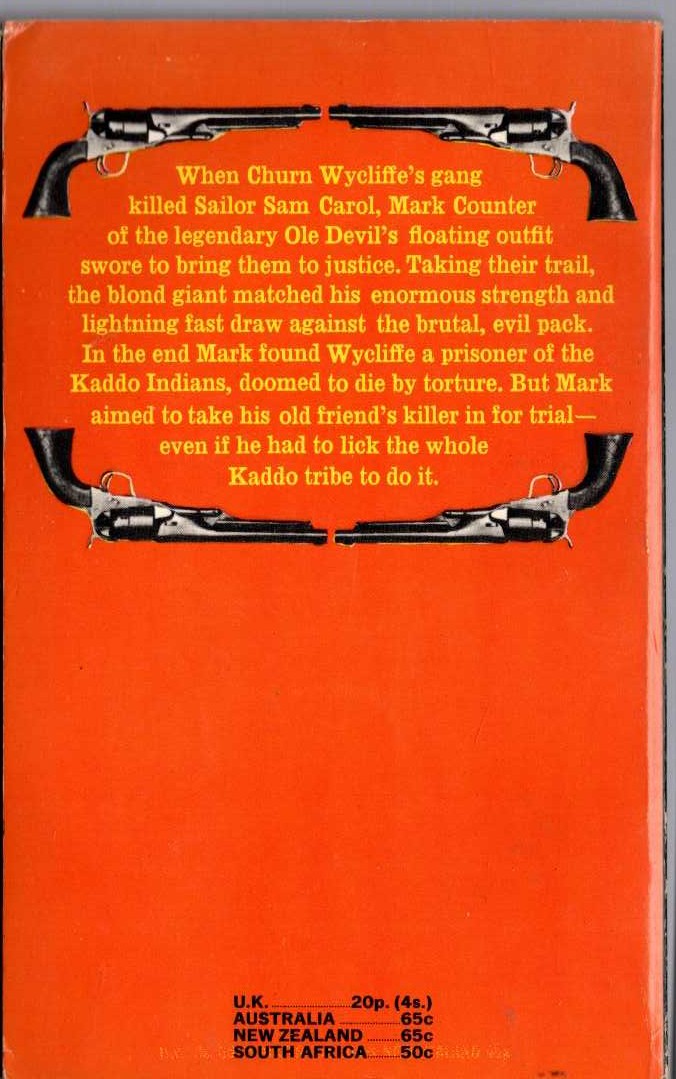 J.T. Edson  RANGELAND HERCULES magnified rear book cover image