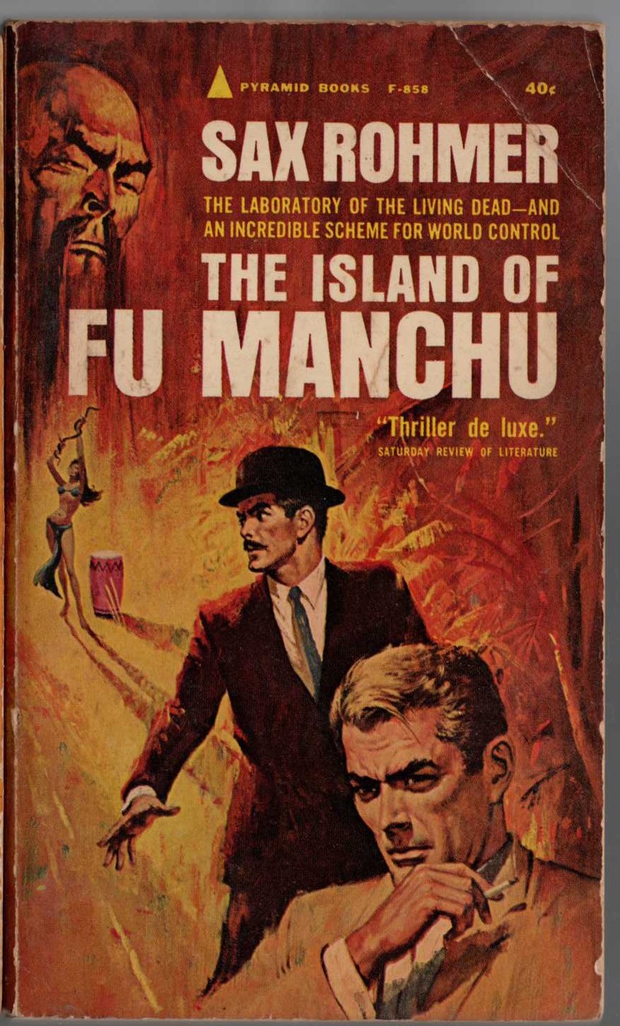 Sax Rohmer  THE ISLAND OF FU MANCHU front book cover image
