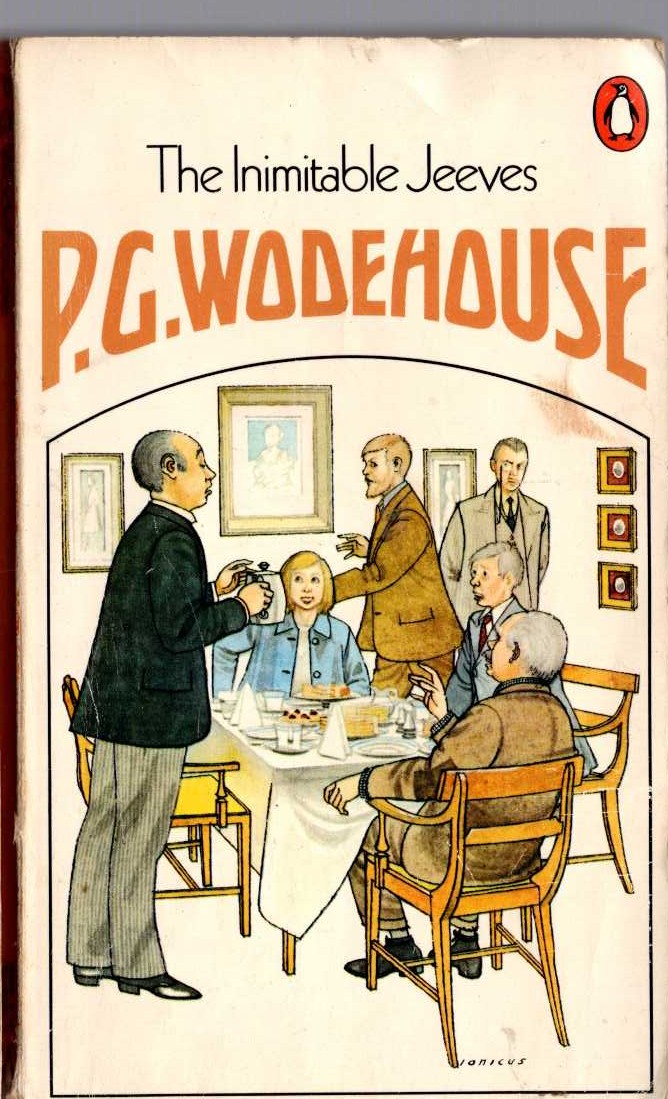 P.G. Wodehouse  THE INIMITABLE JEEVES front book cover image