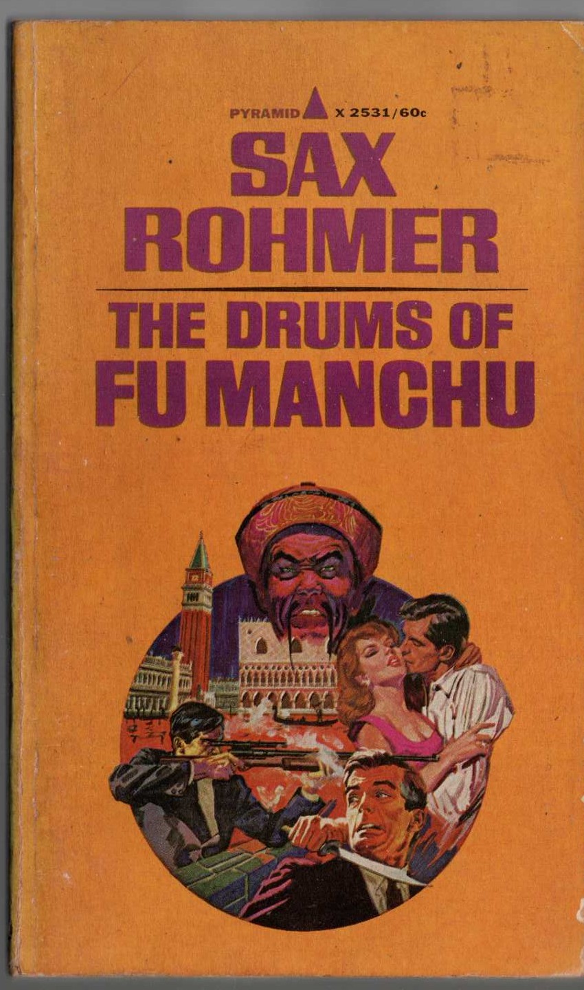 Sax Rohmer  THE DRUMS OF FU MANCHU front book cover image