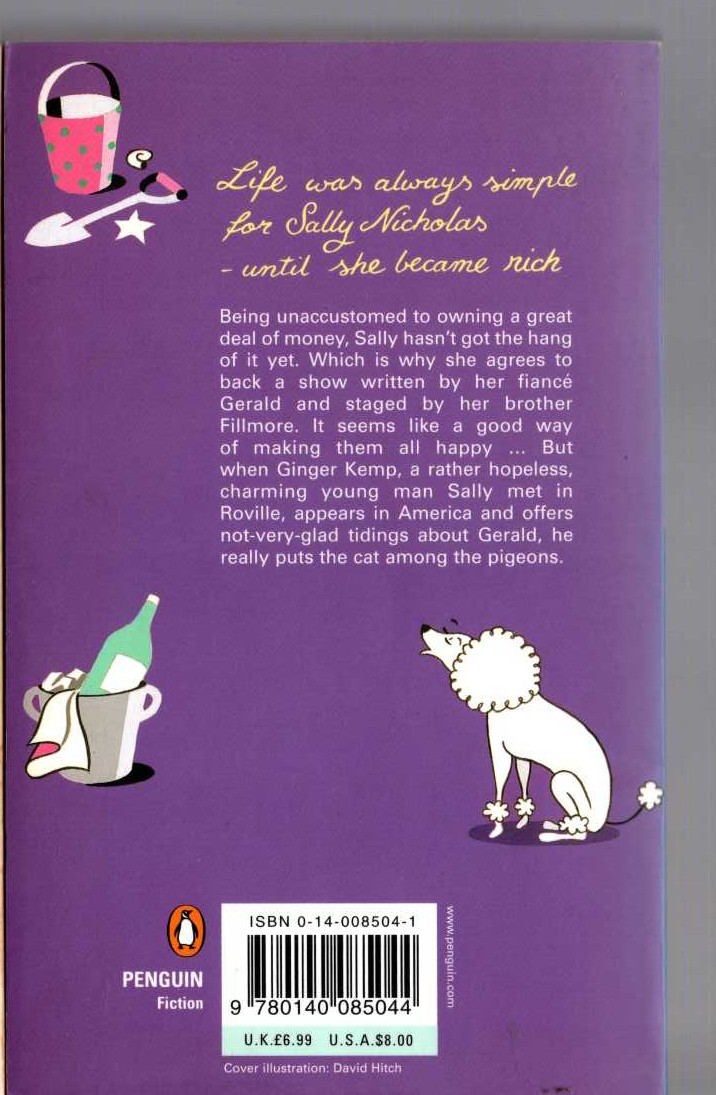 P.G. Wodehouse  THE ADVENTURES OF SALLY magnified rear book cover image