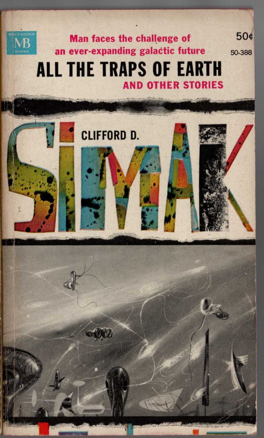 Clifford D. Simak  ALL THE TRAPS OF EARTH front book cover image