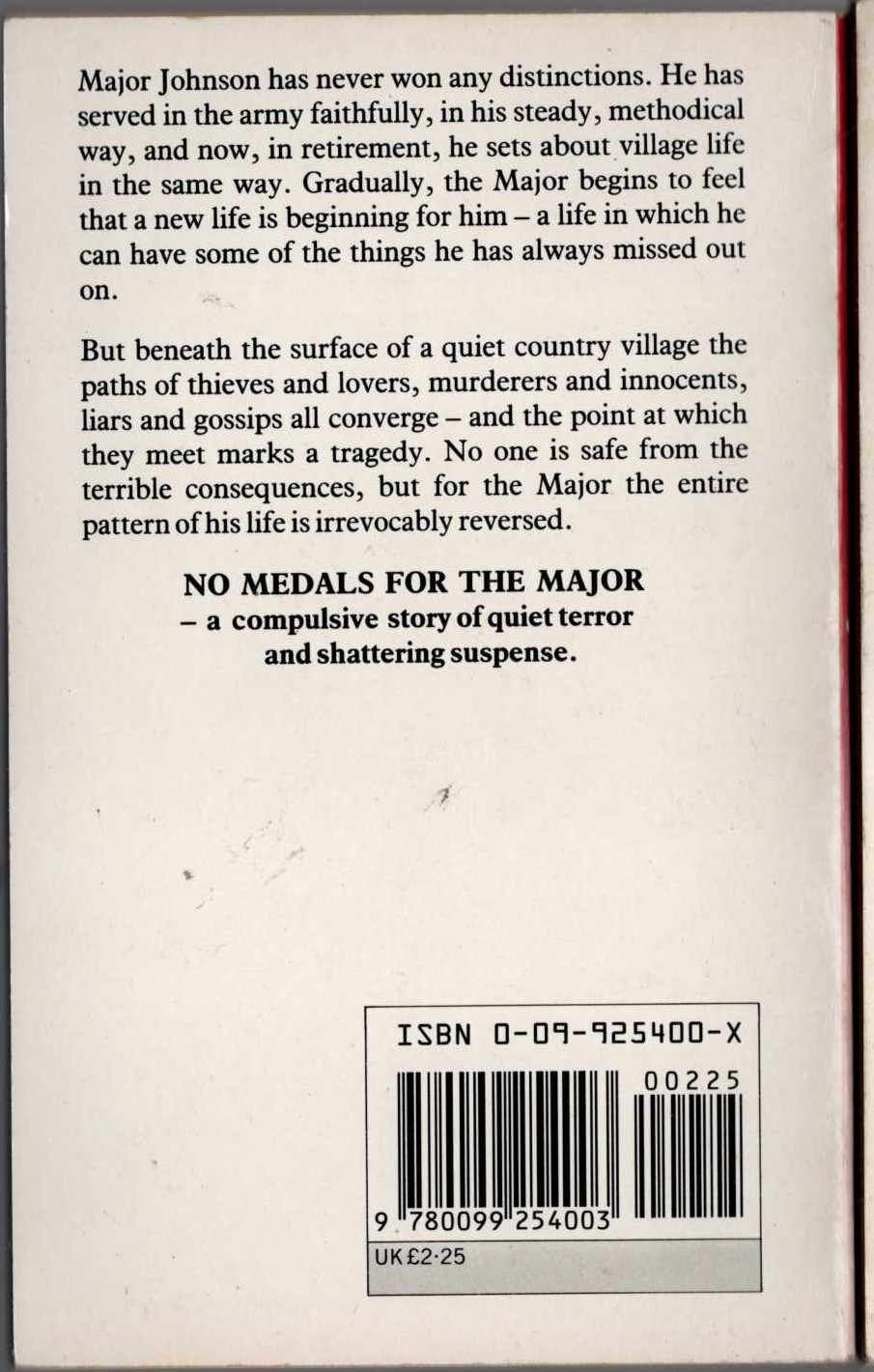 P.G. Wodehouse  SOMETHING FRESH magnified rear book cover image