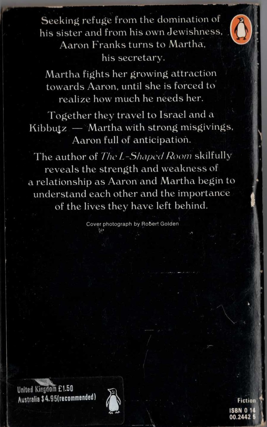 Lynne Reid Banks  AN END TO RUNNING magnified rear book cover image