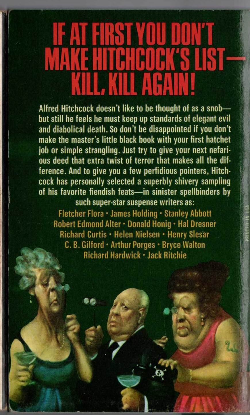 Alfred Hitchcock (edits) ANTI-SOCIAL REGISTER magnified rear book cover image