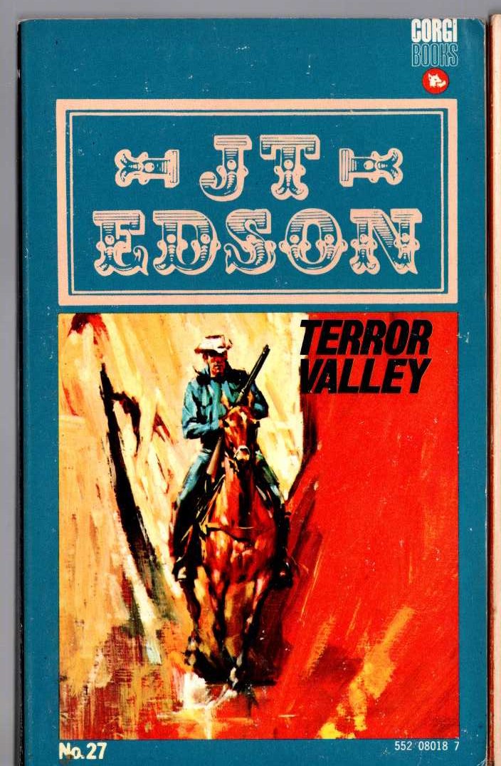 J.T. Edson  TERROR VALLEY front book cover image