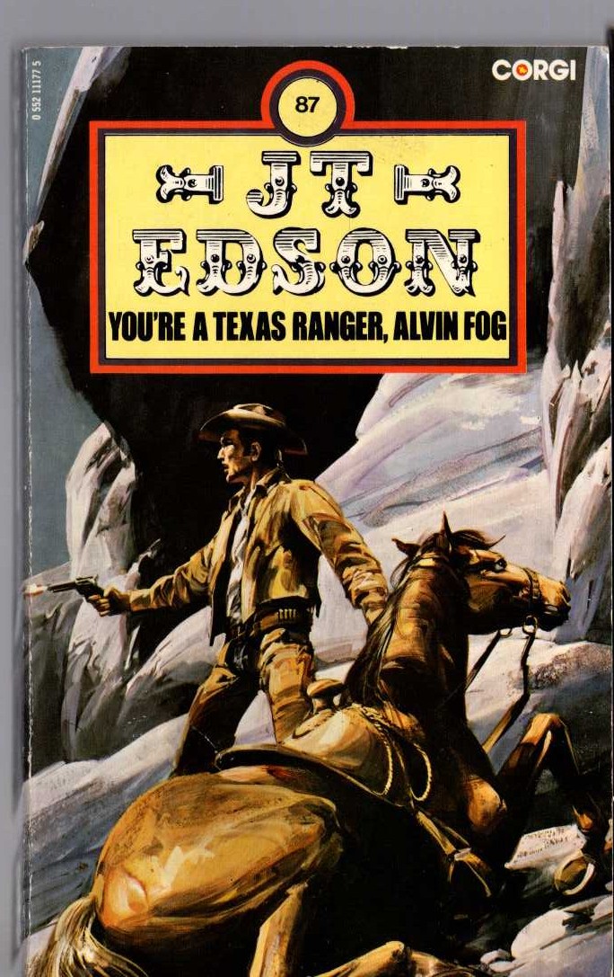 J.T. Edson  YOU'RE A TEXAS RANGER, ALVIN FOG front book cover image