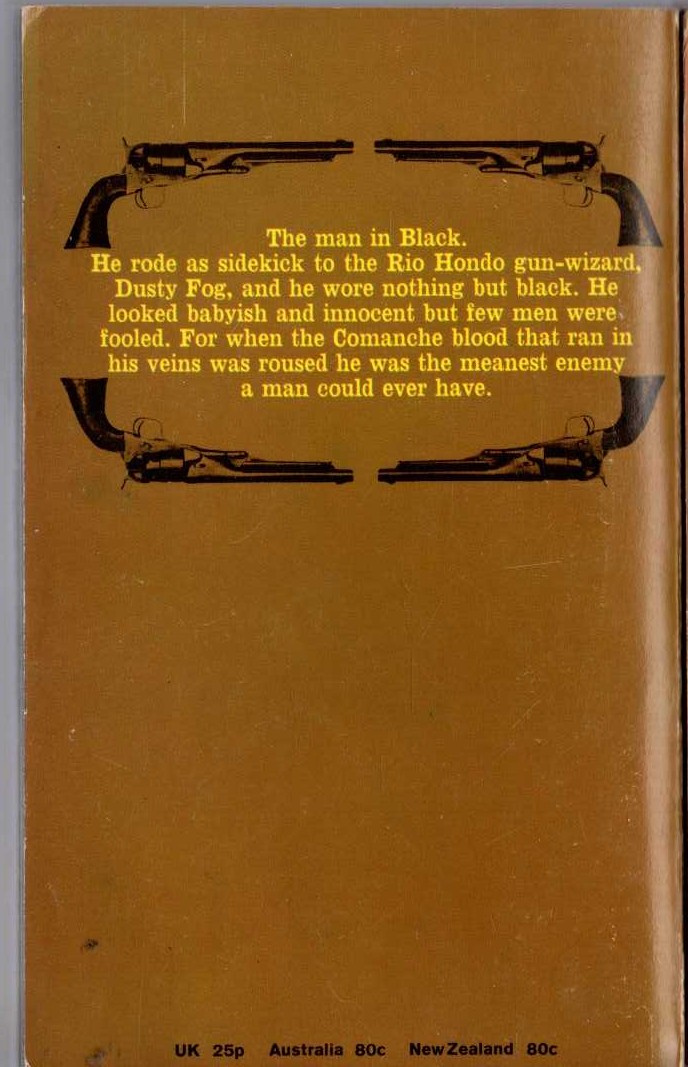 J.T. Edson  THE HALF BREED magnified rear book cover image