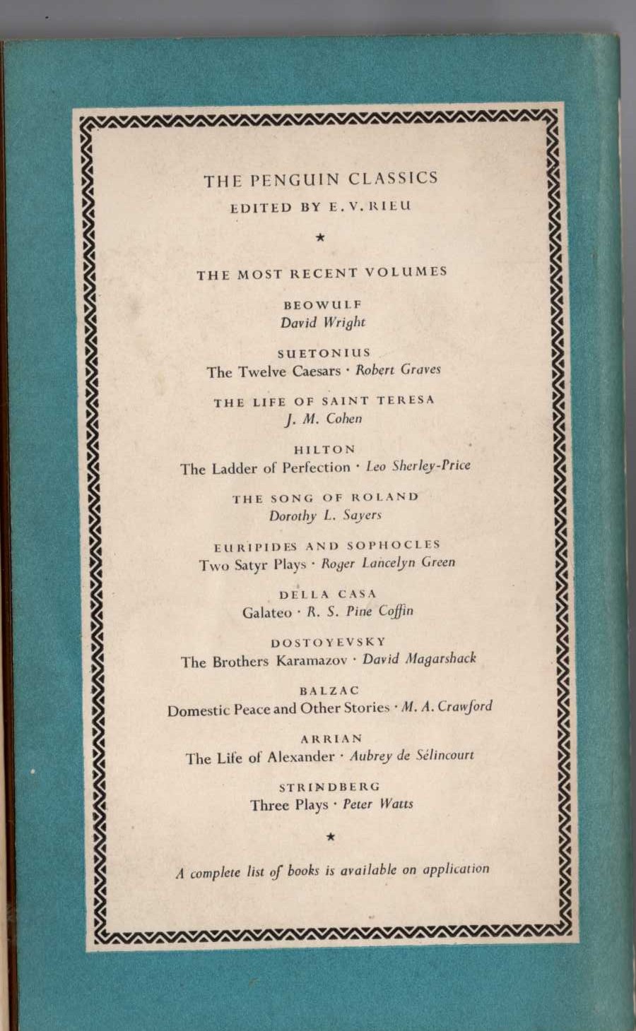 James A. Michener  THE EAGLE AND THE RAVEN magnified rear book cover image