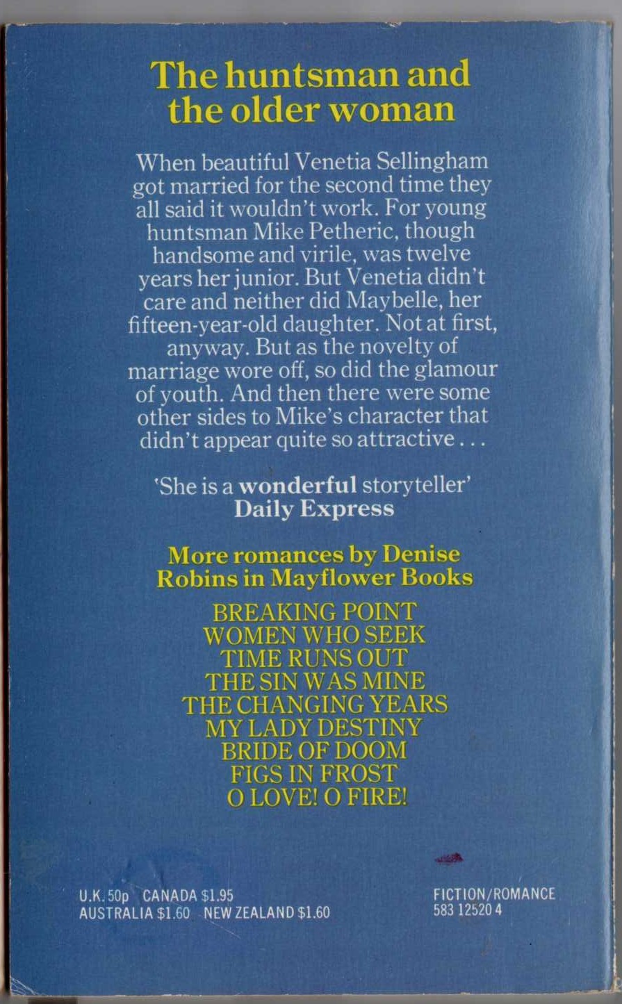 Sheila Radley  A TALENT FOR DESTRUCTION magnified rear book cover image