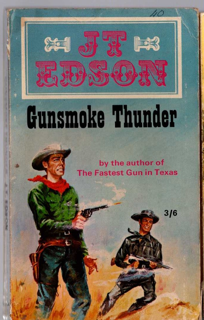 J.T. Edson  GUNSMOKE THUNDER front book cover image