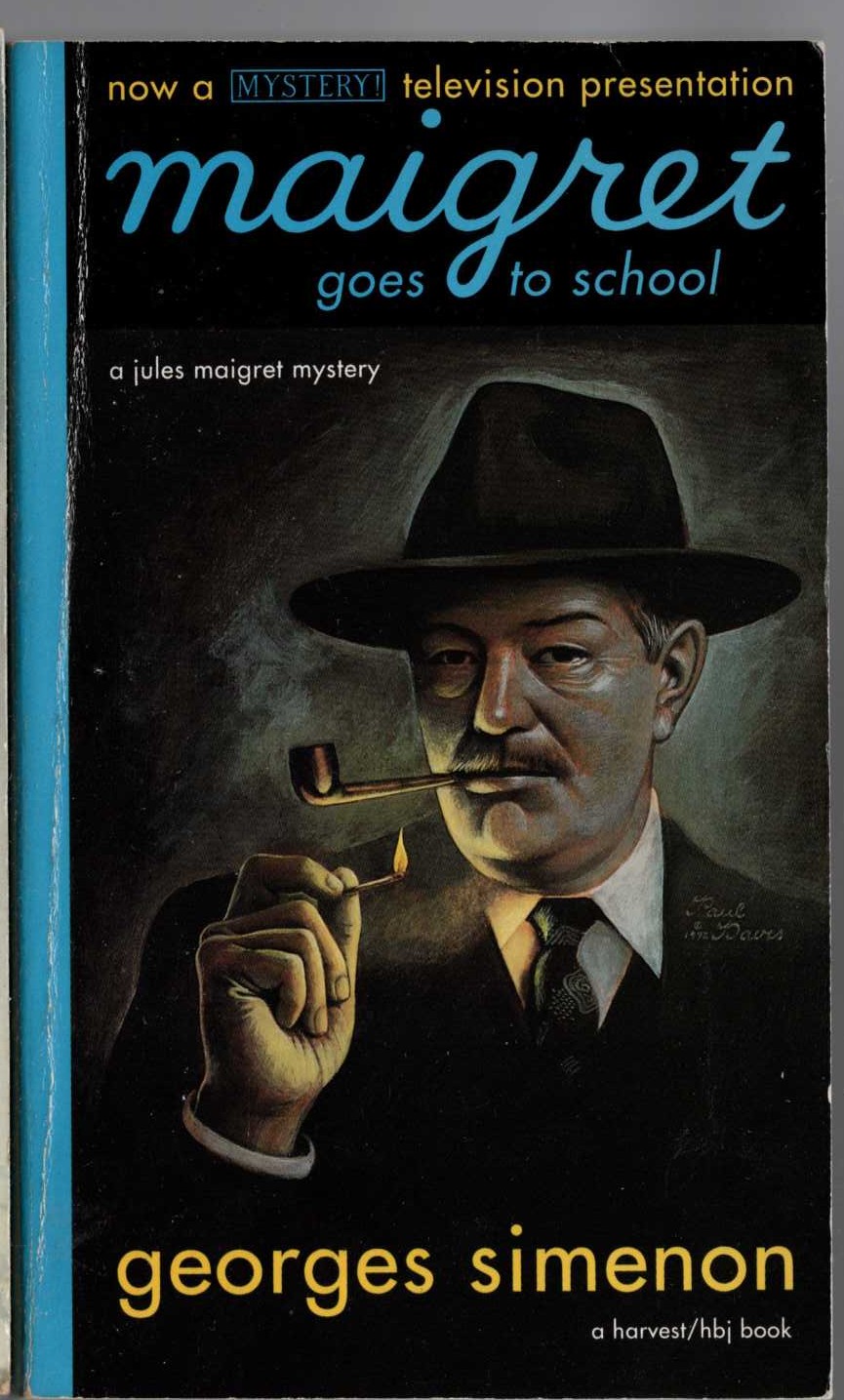 Georges Simenon  MAIGRET GOES TO SCHOOL front book cover image