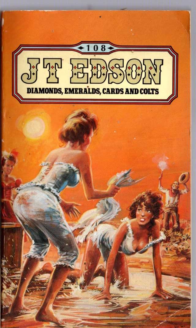J.T. Edson  DIAMONDS, EMERLADS, CARDS AND COLTS front book cover image