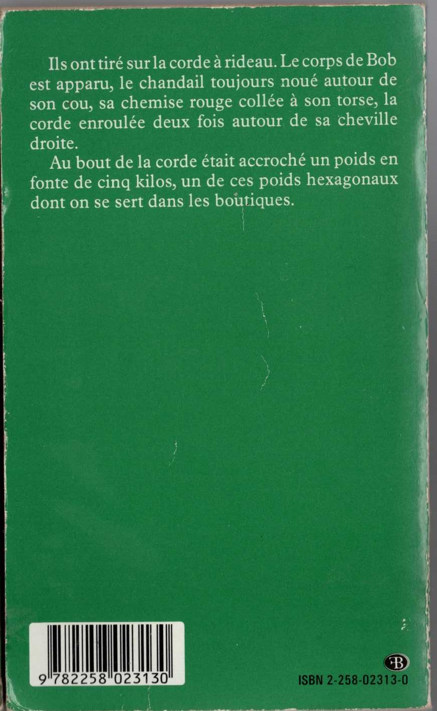 Georges Simenon  LE GRAND BOB magnified rear book cover image