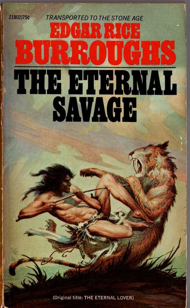 Edgar Rice Burroughs  THE ETERNAL SAVAGE front book cover image