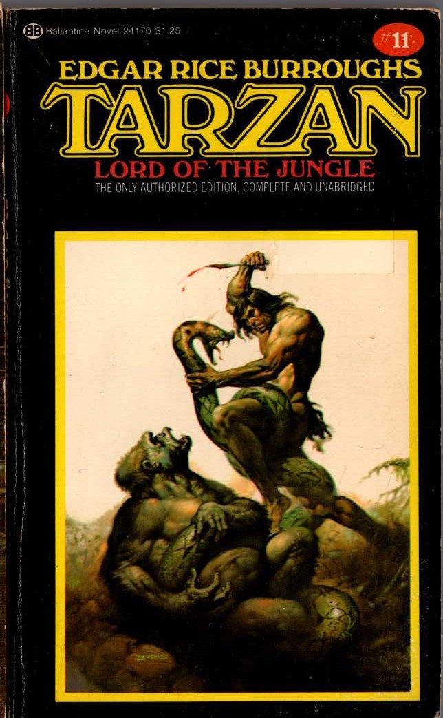 Edgar Rice Burroughs  TARZAN, LORD OF THE JUNGLE front book cover image