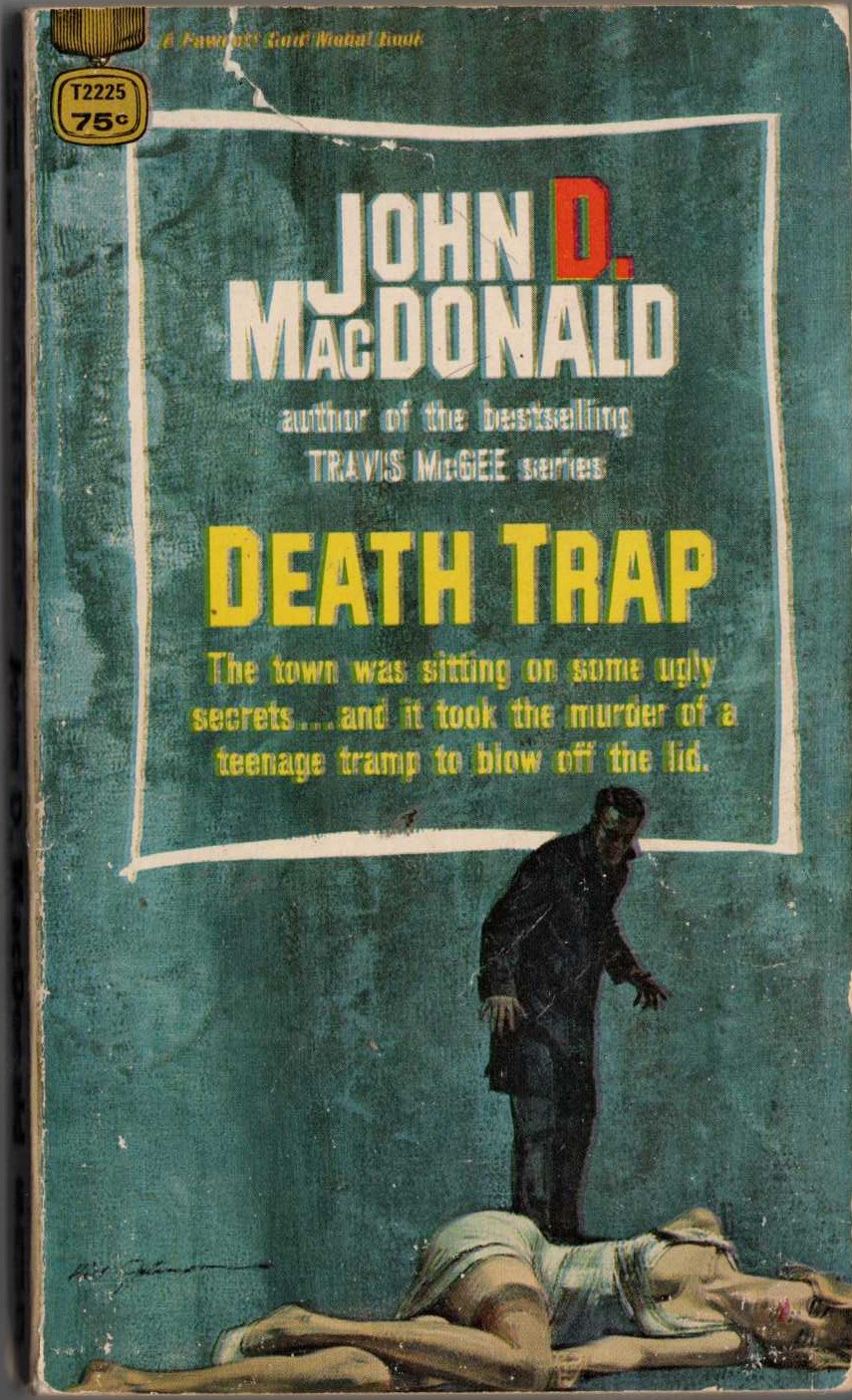 John D. MacDonald  DEATH TRAP front book cover image