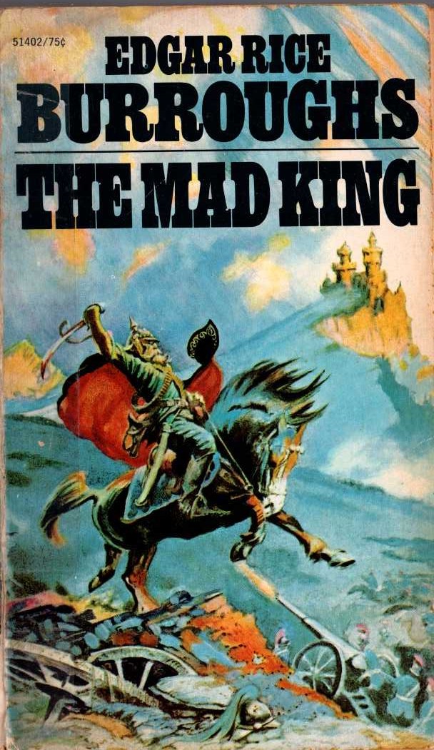 Edgar Rice Burroughs  THE MAD KING front book cover image