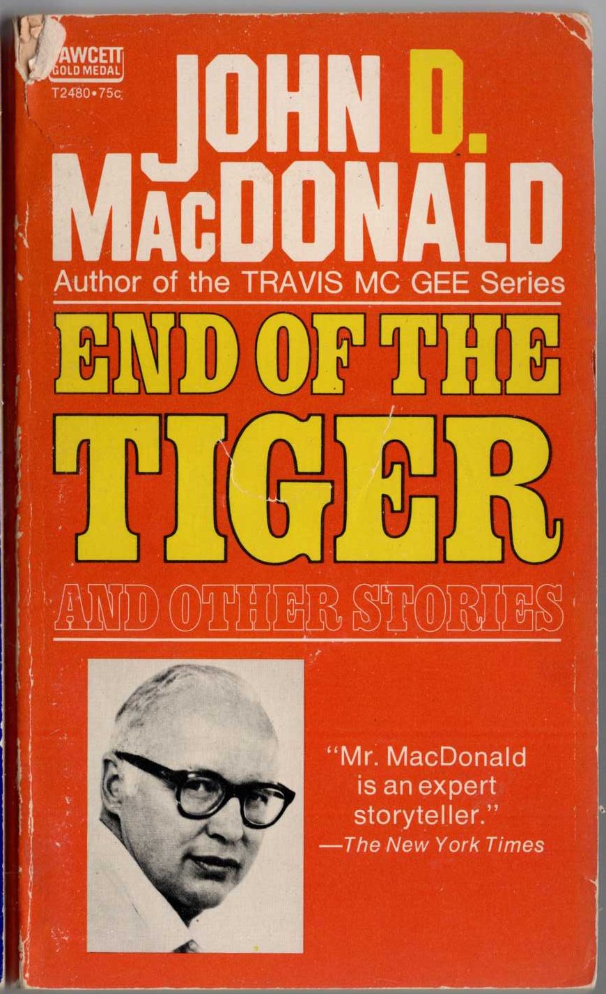 John D. MacDonald  END OF THE TIGER front book cover image