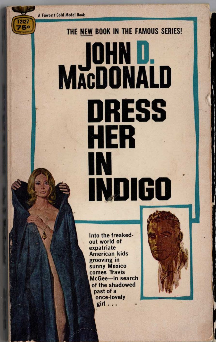 John D. MacDonald  DRESS HER IN INDIGO front book cover image