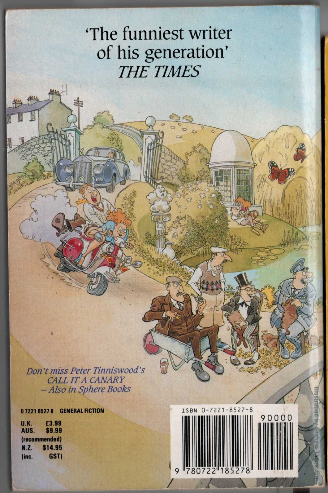 Peter Tinniswood  MOG magnified rear book cover image