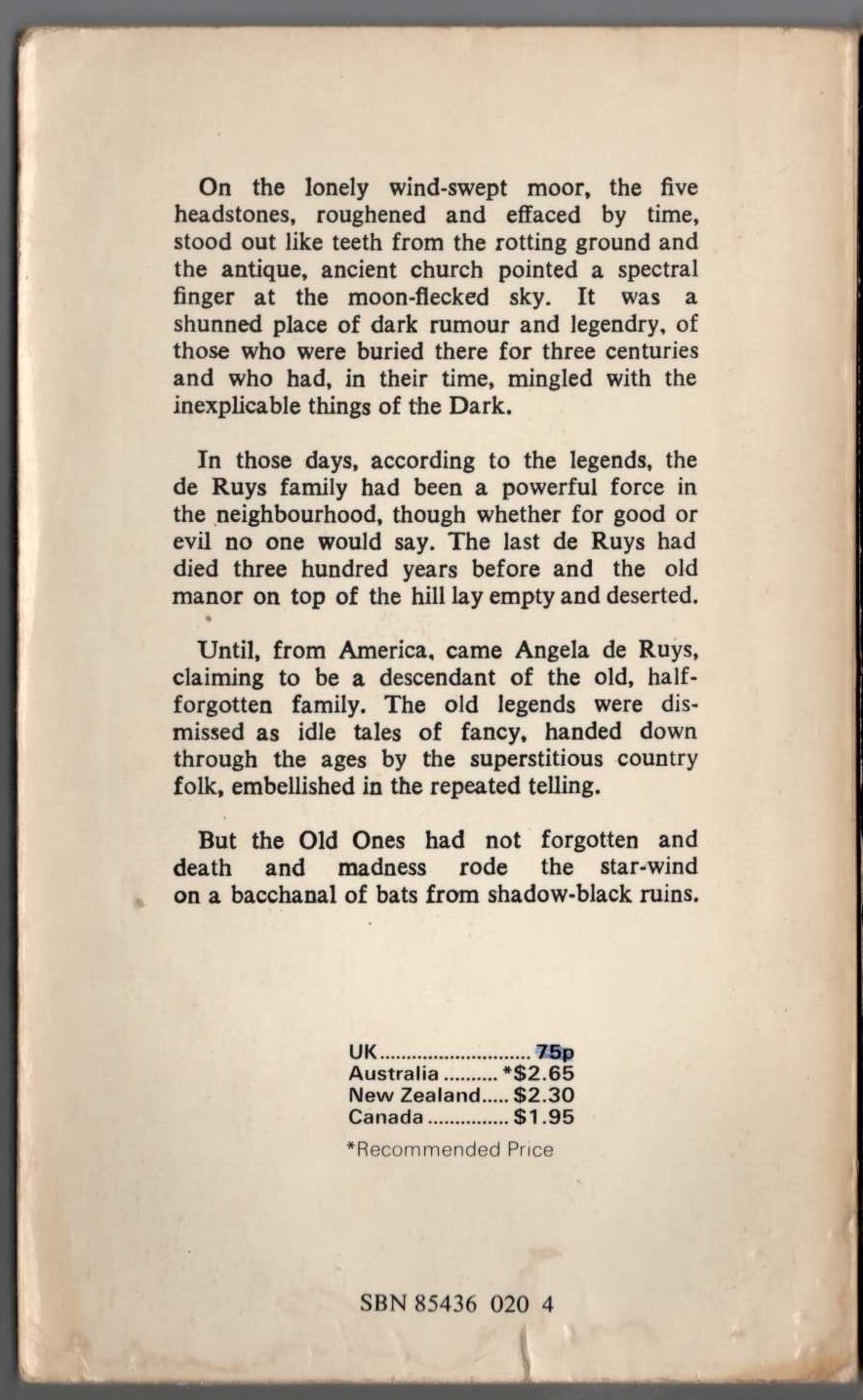 John E. Muller  THE UNPOSSESSED magnified rear book cover image