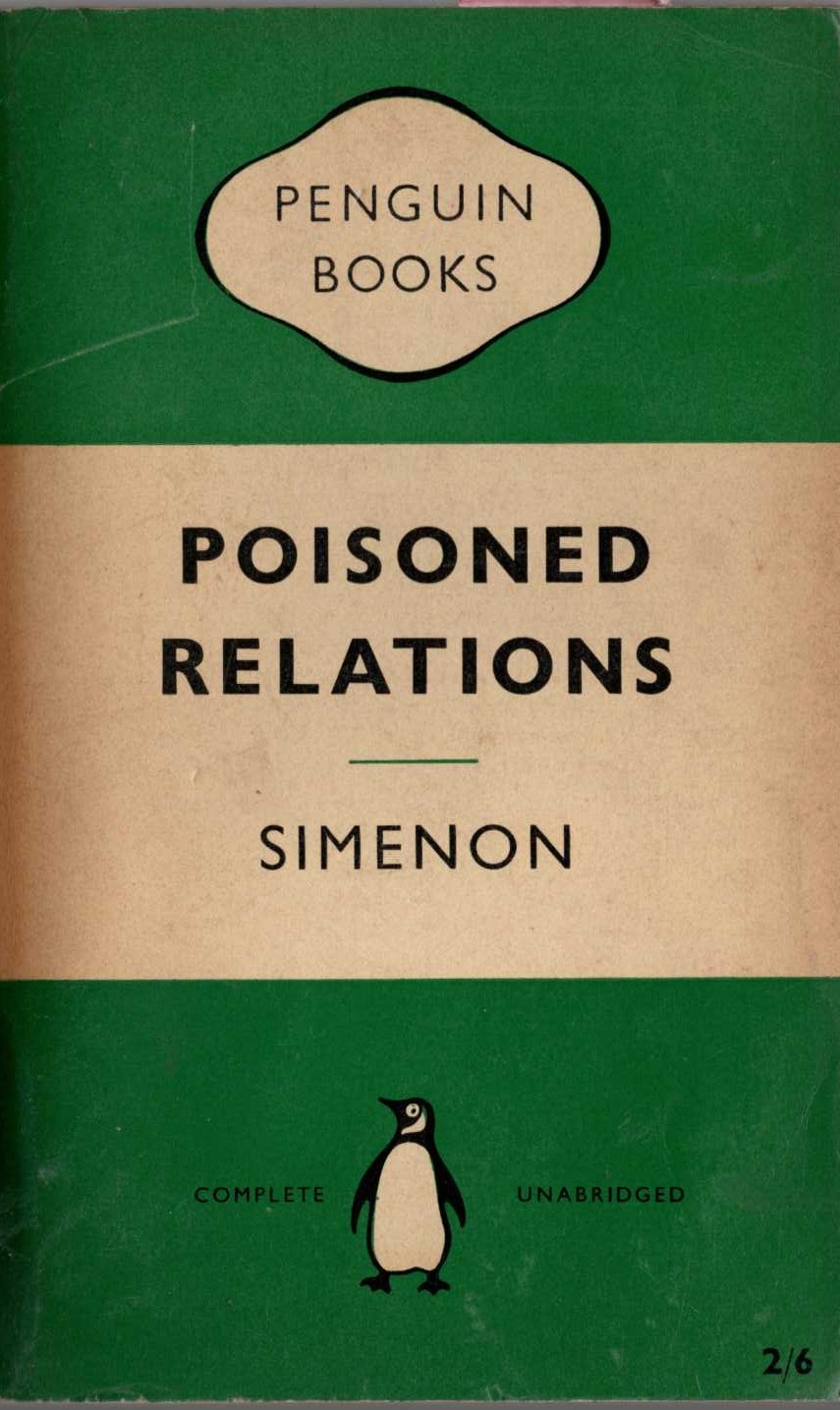 Georges Simenon  POISONED RELATIONS front book cover image
