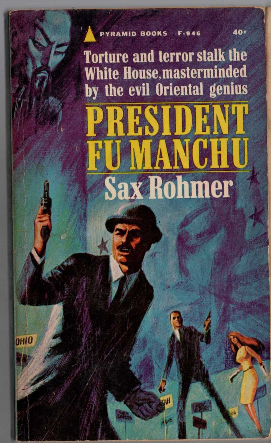 Sax Rohmer  PRESIDENT FU MANCHU front book cover image