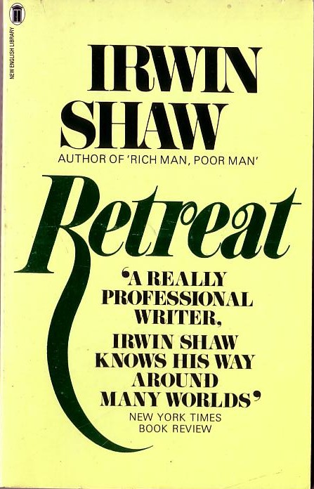 Irwin Shaw  RETREAT front book cover image