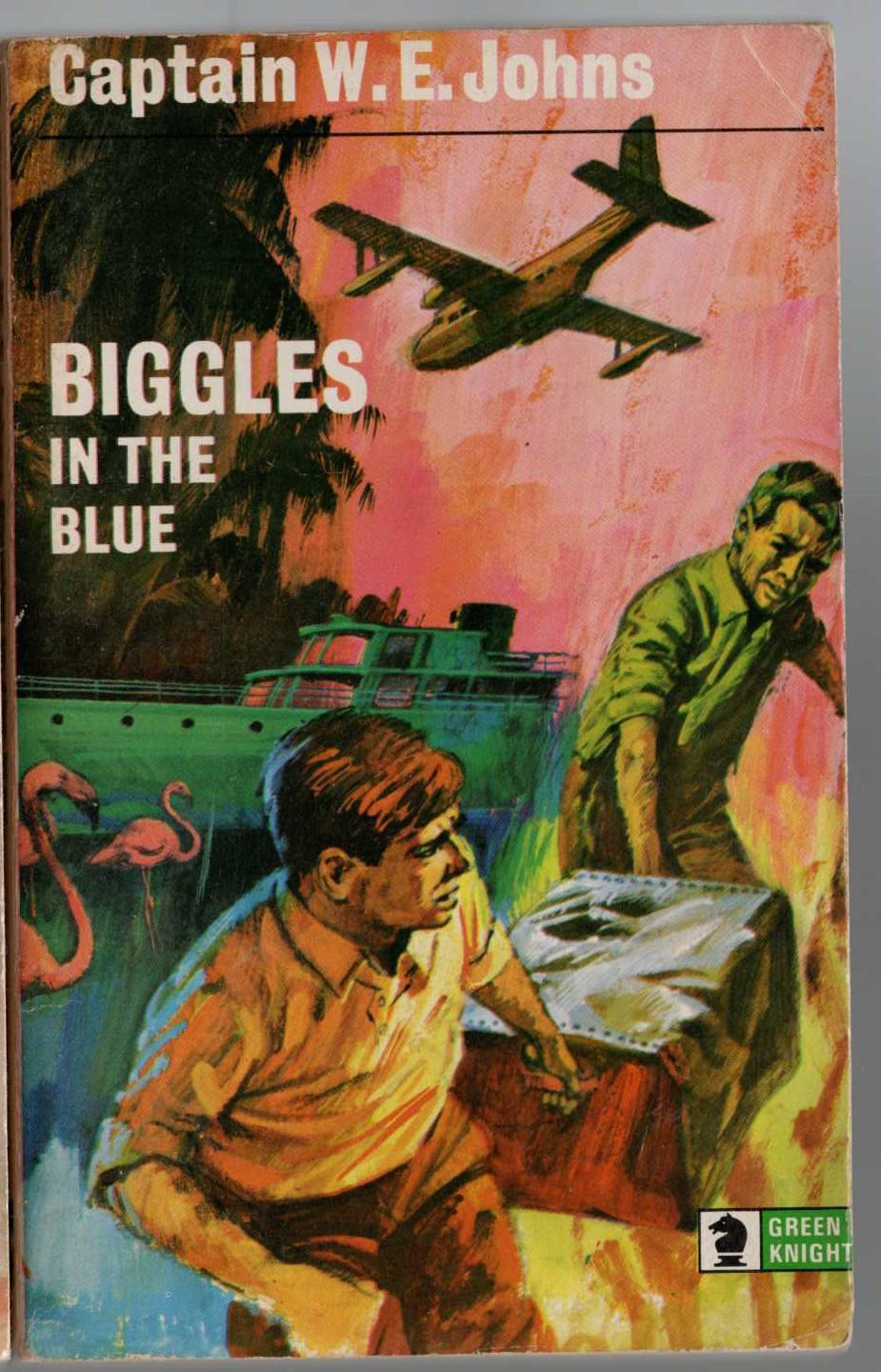 Captain W.E. Johns  BIGGLES IN THE BLUE front book cover image