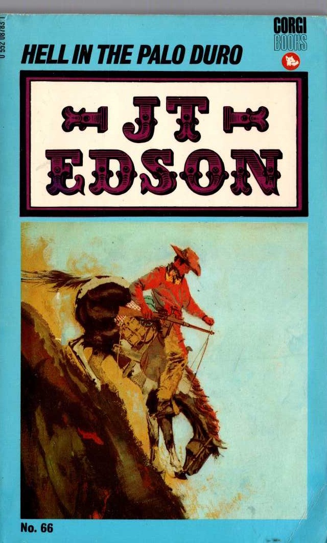 J.T. Edson  HELL IN THE PALO DURO front book cover image