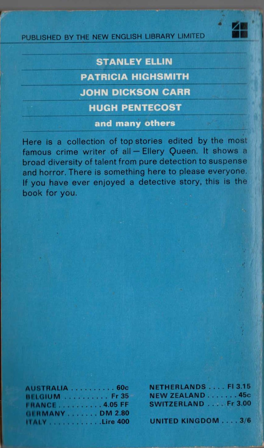 Ellery Queen (edit) MYSTERY MIX magnified rear book cover image