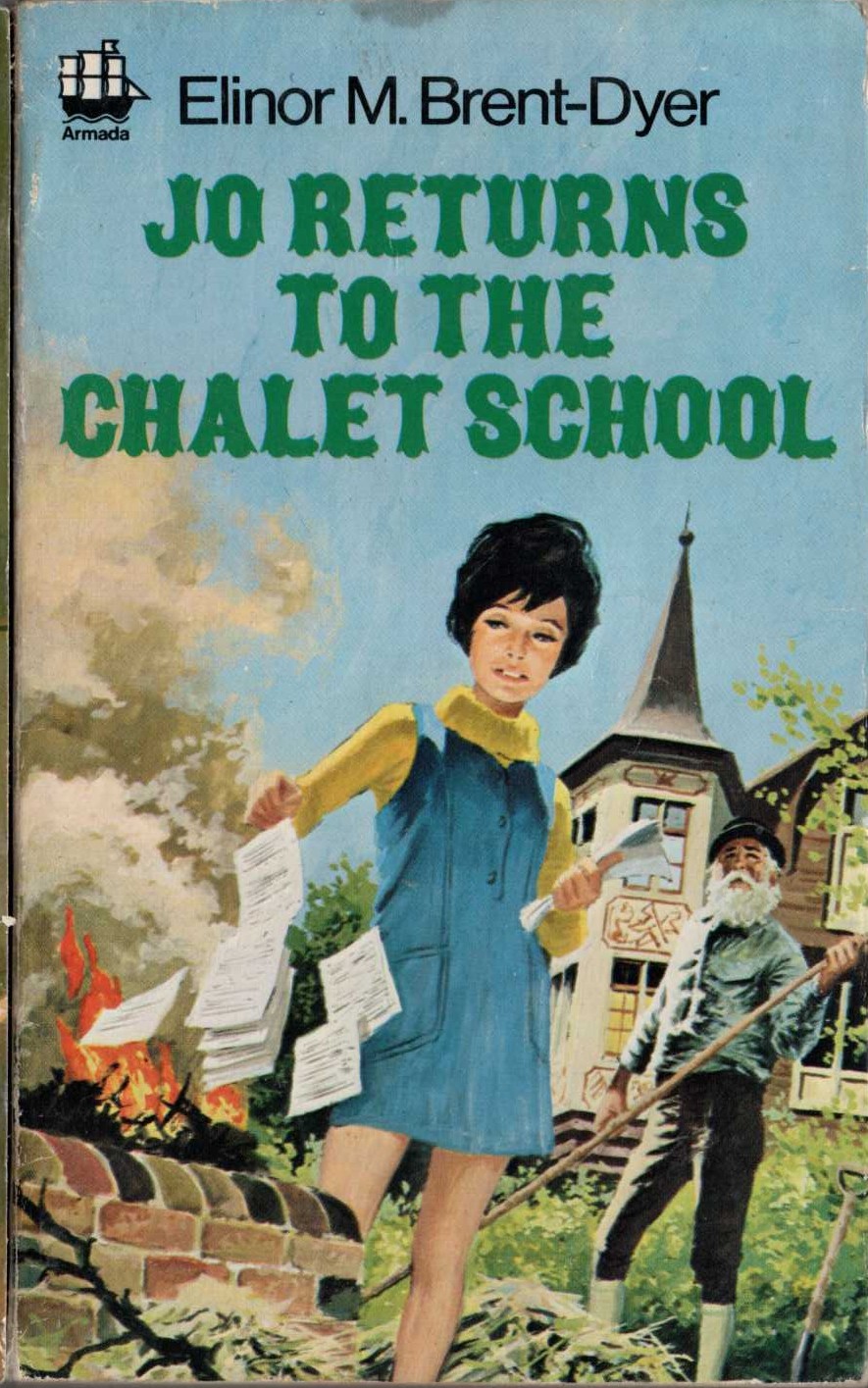 Elinor M. Brent-Dyer  JO RETURNS TO THE CHALET SCHOOL front book cover image