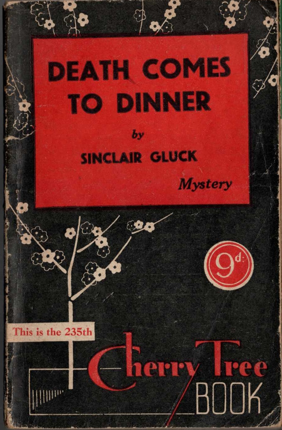 Sinclair Gluck  DEATH COMES TO DINNER front book cover image