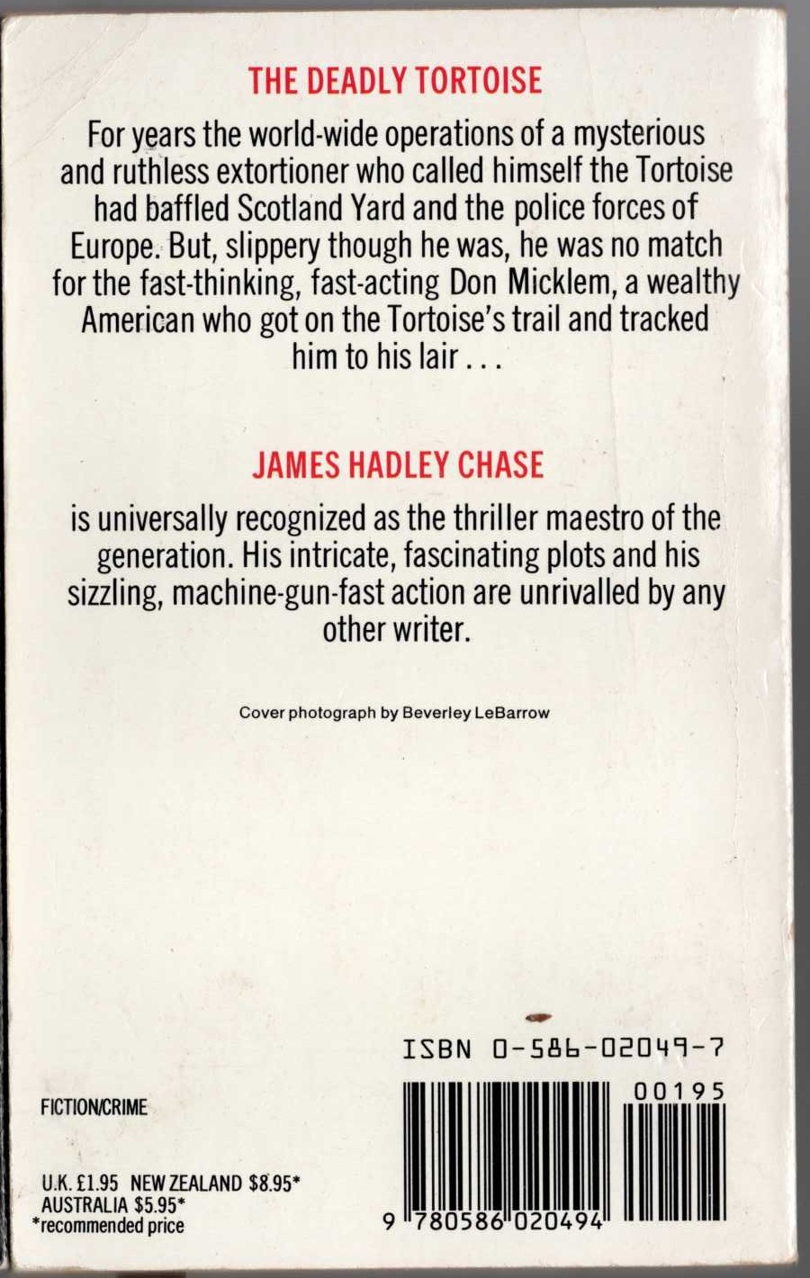 James Hadley Chase  MISSION TO SIENA magnified rear book cover image