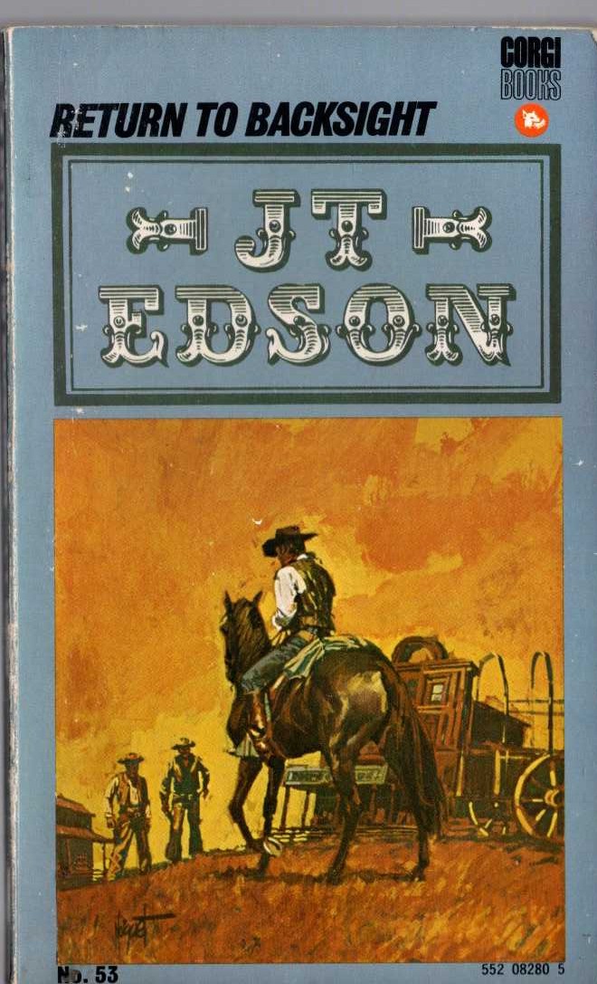 J.T. Edson  RETURN TO BACKSIGHT front book cover image